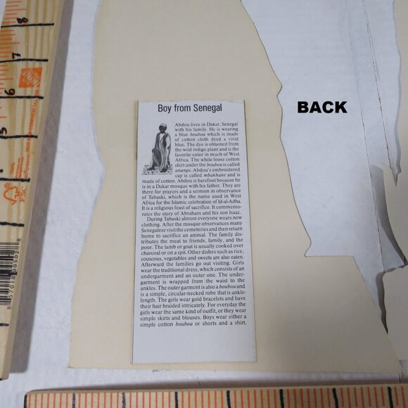 African Festival Figures (6) Heavy Cardboard - Picture 2 of 8